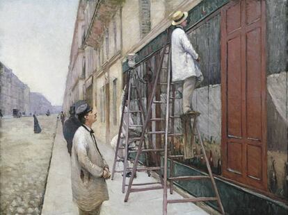 'Pintores en un edificio', pintada en 1877 por Gustave Caillebotte, estará expuesta en la serie que se inaugura el 19 de julio.