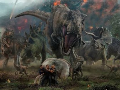 La quinta de la saga Jurassic Park  superproducción con dinosaurios, el sello de Spielberg y un director español a los mandos