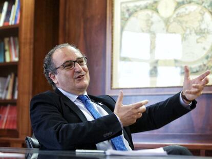 Andrés Moya durante la entrevista en el Centro Nacional de Investigaciones Oncológicas