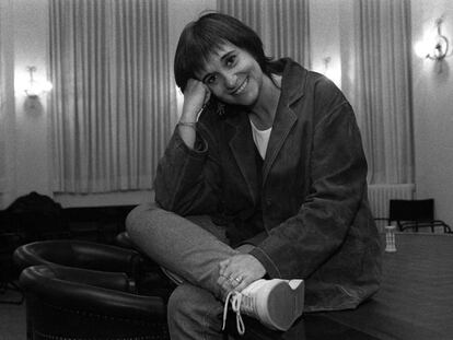 Rosa Montero cuando ganó el Premio de Primavera de Narrativa con 'La hija del caníbal ', en abril de 1997.