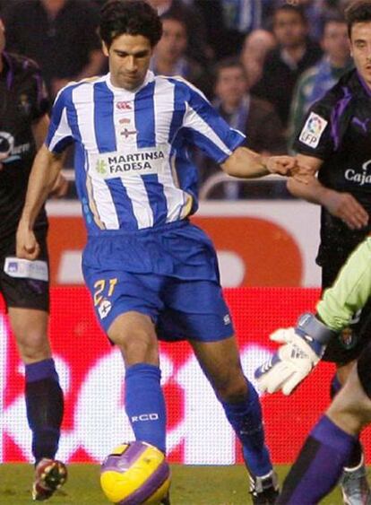 Valerón, durante un partido de la pasada temporada.