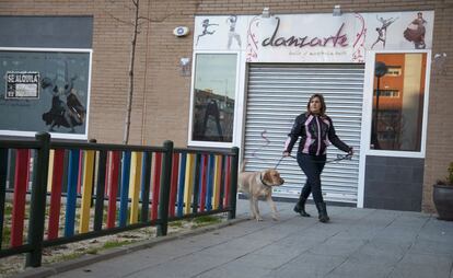 La academia Danzarte, en San Sebastián de los Reyes, la semana pasada.