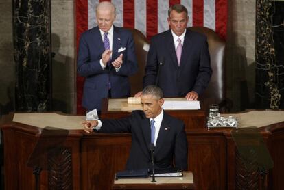 Obama señala a Alan Gross al mencionarlo como uno de los logros del cambio de política hacia Cuba. El presidente pidió al Congreso empezar a trabajar en el fin del embargo a la isla este año