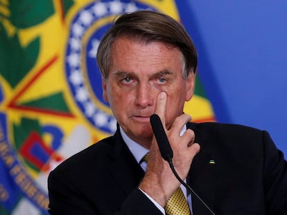 El presidente de Brasil, Jair Bolsonaro, en Brasilia, el pasado 29 de junio.