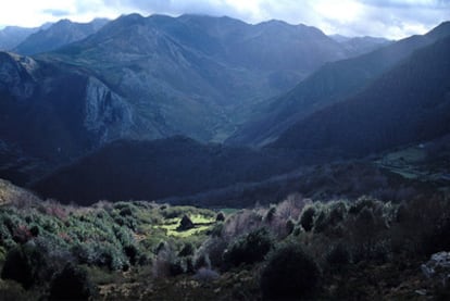 Vista del parque natural de Somiedo