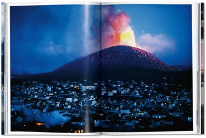 El volcán islandés Eldfell, en 1973, en el libro de Taschen sobre los fondos de la revista 'National Geographic'.