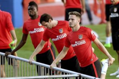 Entrenamiento del Atlético de Madrid.