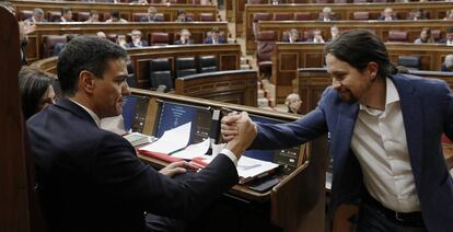 Sánchez e Iglesias, en junio