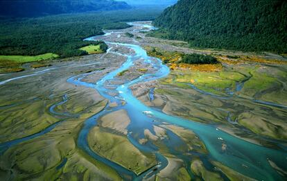 El fiordo de Reñihué, en el parque nacional Pumalín (Chile).