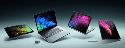 Las diferentes posibilidades del Surface Book 2.