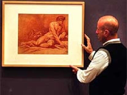 Grabado de F. Boucher (1703-1770).