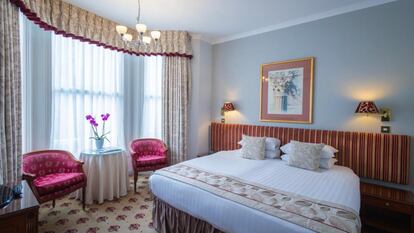 Una de las habitaciones del London Lodge Hotel, en Londres (Reino Unido).
