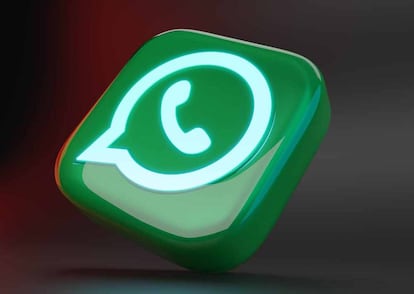 Logo WhatsApp de lado