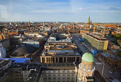 Vista de Copenhague desde el hotel SAS Radisson.