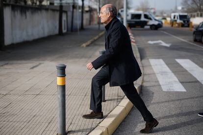 Francisco Camps, a su llegada este lunes a la Audiencia Nacional.