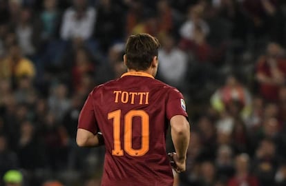 Francesco Totti, el pasado 14 de mayo, durante Roma-Juventus.