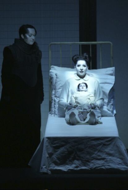 Antony y Marina Abramovic, en un momento del ensayo.