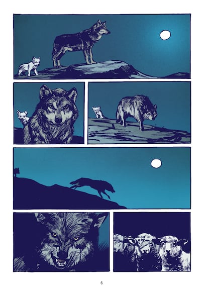 Página del cómic 'Le loup' (Casterman).