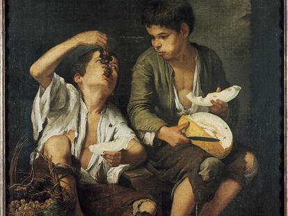 El cuadro 'Niños comiendo uvas y melón' (1645/46), de Bartolomé Esteban Murillo.