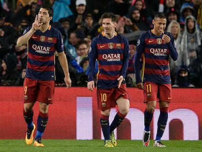 Trio MSN fez os gols da partida.