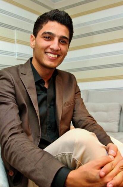 El ganador de Arab Idol Mohamed Assaf en una foto de estudio.