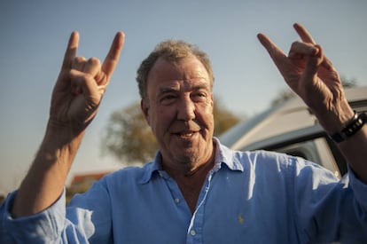 Jeremy Clarkson, el impulsivo presentador de 'Top gear', exhibiendo su estilo.