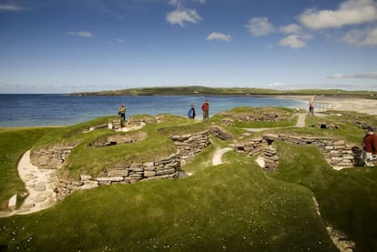 Poblado neolítico de Skara Brae (Islas Orcadas, Escocia).