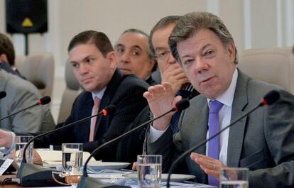 El presidente Juan Manuel Santos.