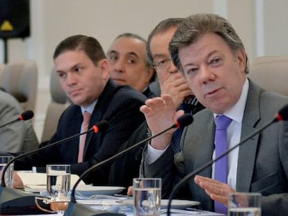 El presidente Juan Manuel Santos.