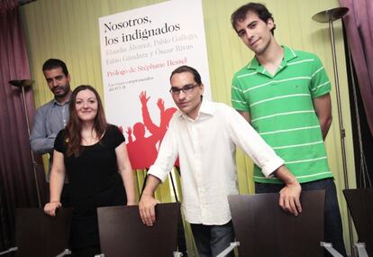 De izquierda a derecha, Fabio Gándara, Klaudia Álvarez, Óscar Rivas y Pablo Gallego.