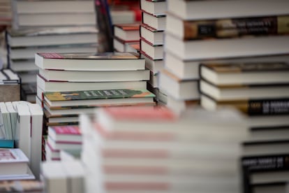 Una parada de llibres per Sant Jordi.

