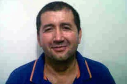 Imagen de 'El loco' distribuida por la Policía de Colombia.