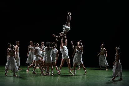 Momento de la actuación de ballet 'La consagración de la primavera'.