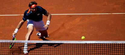 David Ferrer, en su último partido en el Trofeo Conde Godó.