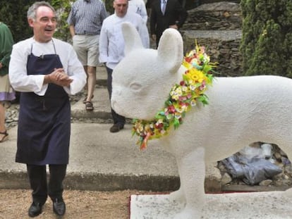 Ferran Adri&agrave;, el d&iacute;a del cierre de elBulli, en julio de 2011. 