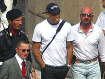 Ronaldo Nazario da Lima a su llegada a Milán para negociar su salida del Inter