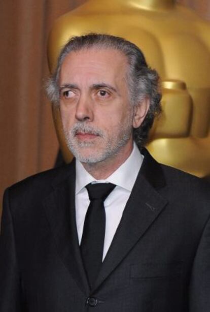 El director español Fernando Trueba en el almuerzo de los nominados a los Oscar.