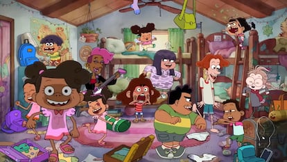 Un fragmento del video que presenta la serie animada 'Primos'.