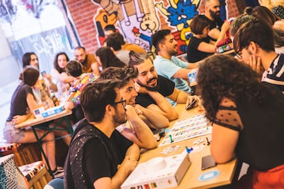 Local de juegos de mesa 'Six board games café', en Madrid.