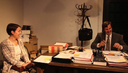 Els actors Ramon Bonvehí i Francesca Vadell a 'Herència abandonada'.