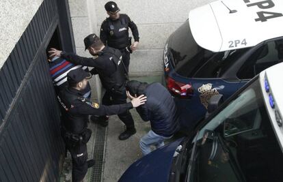 Arresto de varios supuestos narcos en un operativo de principios de marzo en el sur de Galicia.