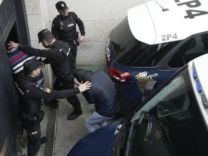 Arresto de varios supuestos narcos en un operativo de principios de marzo en el sur de Galicia.