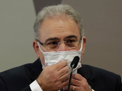 Marcelo Queiroga em 8 de junho, em depoimento à CPI da Pandemia no Senado.