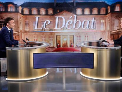 Macron - Le Pen, el debate de los candidatos a las elecciones en Francia, en imágenes