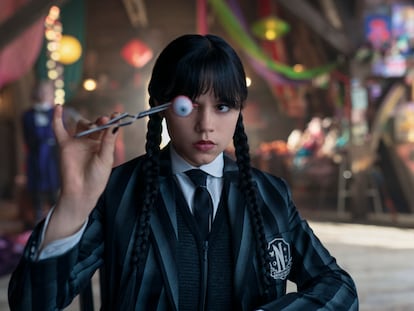 Jenna Ortega, en la segunda temporada de 'Miércoles'.