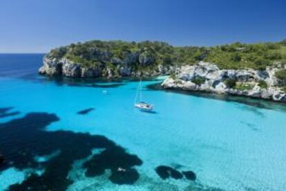 Cala Macarella, en Menorca.