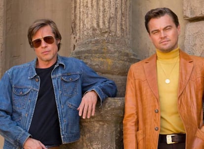 Brad Pitt y Leonardo DiCaprio en 'Érase una vez en Hollywood', de Quentin Tarantino.