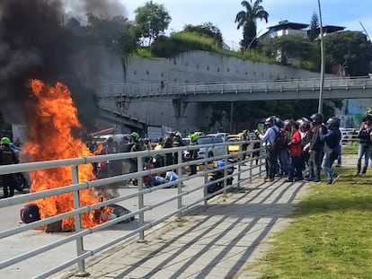 Protesta en Bucaramanga, Colombia