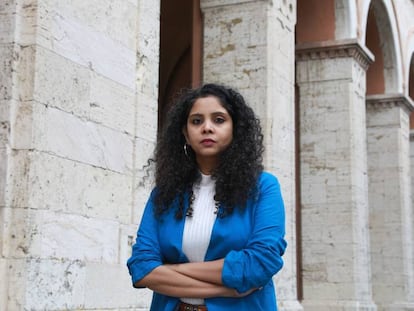 Rana Ayyub, fotografiada en abril en Perugia.