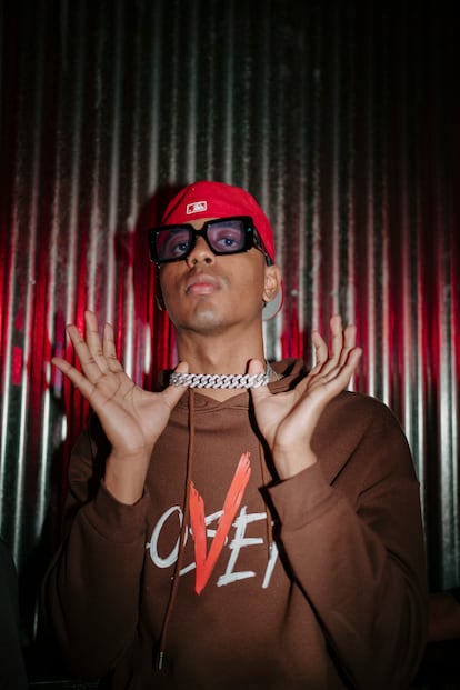 An attendee at El Barrio nightclub, in San Juan, Puerto Rico.